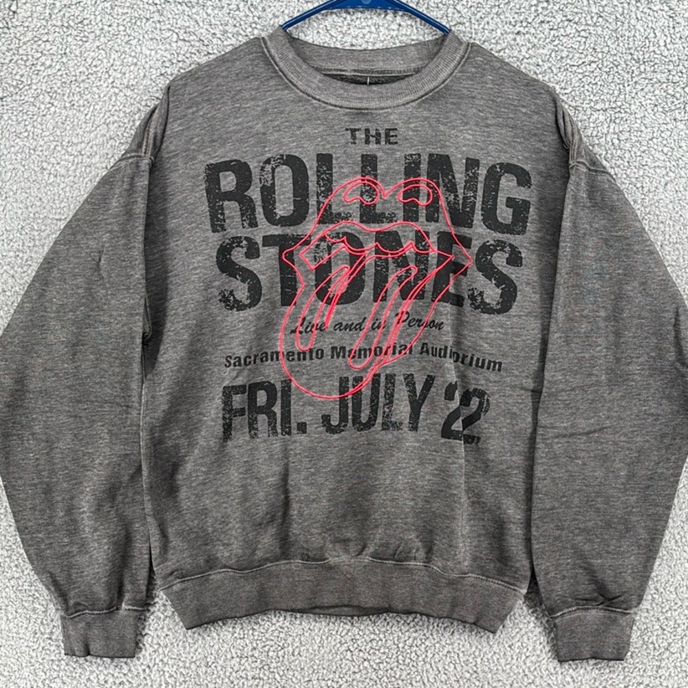 Rolling Stones Gray‎ Graphic Sweatshirt Women’s Sz XL NWT